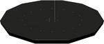 Bestway Flowclear Poolabdeckung PVC Schwarz &Oslash; 366 cm