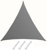 AMANKA HDPE Sonnensegel Wasserdurchlässig - 7 x 7 x 7 m Dreieckig Grau