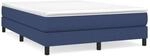 vidaXL Boxspringbett Blau 140x190 cm Stoff1357233