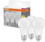 Osram LED-Leuchtmittel E27 Gl&uuml;hlampenform 8,5 W 3er Set 11,3 x 6 cm (H x &Oslash;)
