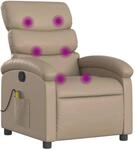 vidaXL Massagesessel Cappuccino-Braun Kunstleder Modell 3