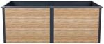 Westmann Hochbeet Primus-Multi aus Metall 2 m x 1 m x 77 cm Anthrazit/Holzoptik