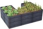Garantia Hochbeet-System U L Ergo Quadro 75 cm x 240 cm x 160 Stone