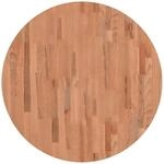 vidaXL Tischplatte &Oslash;80x1,5 cm Rund Massivholz Buche 355932