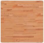 vidaXL Tischplatte 70x70x2,5 cm Quadratisch Massivholz Buche 355975