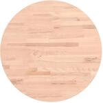 vidaXL Tischplatte &Oslash;50x2,5 cm Rund Massivholz Buche 355915