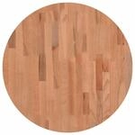 vidaXL Tischplatte &Oslash;60x4 cm Rund Massivholz Buche 355944