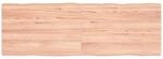 vidaXL Tischplatte 120x40x2-4 cm Massivholz Behandelt Baumkante 363956