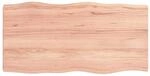 vidaXL Tischplatte 100x50x2-6 cm Massivholz Behandelt Baumkante 363952