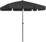 vidaXL Strandschirm Schwarz 200x125 cm 314733
