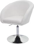 MCW Esszimmerstuhl F19 Stoff/Textil Creme-Wei&szlig;