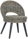 vidaXL Sessel Kubu-Rattan Schwarz