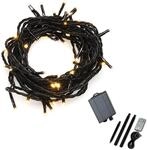 Konstsmide LED-Lichterkette Solar 200 LEDs Bernsteinfarben ca. 4 m