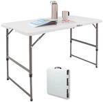 TRUTZHOLM Flohmarkttisch Campingtisch 120x60cm Zusammenklappbar H&ouml;henverstellbar