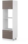Vicco Mikrowellenschrank R-Line K&uuml;chenregal f&uuml;r die Mikrowelle Grau/Wei&szlig; 60 cm