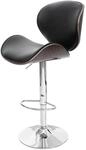MCW Barhocker Arklow Grau Kunstleder Schwarz