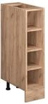 Vicco K&uuml;chenregal R-Line Offener K&uuml;chenschrank Goldkraft Eiche 20 cm ohne