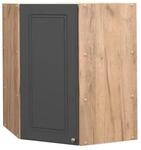 Vicco Eckh&auml;ngeschrank Fame-Line K&uuml;chen-Eckschrank Anthrazit-Gold Goldkraft Eiche 57
