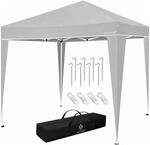 KESSER Faltpavillon mit Pop Up Klicksystem UV Schutz 50+ 3 x 3 m Grau