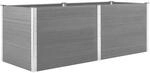 vidaXL Garten-Hochbeet 250 x 100 x 91 cm WPC Grau 49060