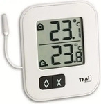 TFA Digitales Thermo-Hygrometer Moxx Wei&szlig; mit Komfortzonen-Indikator