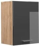 Vicco H&auml;ngeschrank R-Line H&auml;ngender K&uuml;chenschrank Anthrazit Hochglanz/Goldkraft