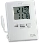 TFA Digitales Innen-Au&szlig;en-Thermometer Wei&szlig;