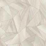 Bricoflor ausgefallene Holz Tapete mit Dreieck Muster Geometrische Tapete mit