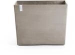 Ecopots Pflanztopf Paris Rollen Braungrau 85 cm x 40 cm x 65 cm