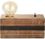 Brilliant Tischleuchte Woodhill Antik-Schwarz FSC&reg;