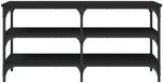 vidaXL Schuhbank Schwarz 100x38,5x49cm Holzwerkstoff