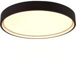 Trio LED Deckenleuchte Doha Schwarz matt &Oslash; 45 cm