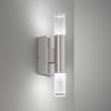 Fischer & Honsel LED-Wandleuchte Nyra Nickelfarben 29 x 7 cm