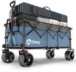 Sekey XXXL Bollerwagen Faltbar 200KG 300L Blau