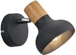 Reality Spot Latika 1-flammig Schwarz Matt 12 cm x 10 cm