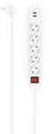 Hama Steckdosenleiste 5-fach USB-A 17W Schalter 1,4 m Wei&szlig;