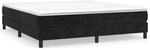 vidaXL Boxspringbett Schwarz 160x200 cm Samt1357767