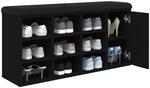 vidaXL Schuhbank Schwarz 102x32x50 cm Holzwerkstoff