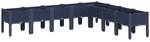 vidaXL Pflanzkasten mit Beinen Blaugrau 200x160x42 cm PP 367911