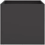 vidaXL Pflanzk&uuml;bel 2 Stk Schwarz 49x47x46 cm Stahl 841560