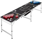 Tectake Aluminium Bierpongtisch Beer Ball Blitz Mit Eisfach Klappbar
