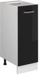 Vicco Apothekerschrank R-Line Schwarz Hochglanz/Wei&szlig; 30 cm ohne Arbeitsplatte