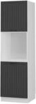 Vicco Herdumbauschrank Fame-Line Herdschrank Anthrazit/Wei&szlig; 60 cm Offen