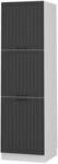Vicco Herdumbauschrank Fame-Line Herdschrank Anthrazit/Wei&szlig; 60 cm