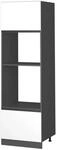Vicco Mikrowellenschrank R-Line K&uuml;chenregal f&uuml;r die Mikrowelle Wei&szlig;/Anthrazit 60