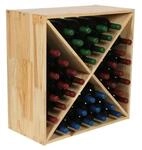 PROREGAL Modulares Weinregal Vincellar Mod HxBxT 60 x 60 x 30 cm Kreuz Modul F&uuml;r 40