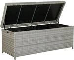 Beliani Truhe MODENA Hellgrau 63x158x66