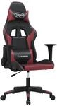 vidaXL Gaming-Stuhl Schwarz und Weinrot Kunstleder Modell 9