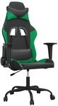 vidaXL Gaming-Stuhl Schwarz und Gr&uuml;n Kunstleder 3143644