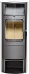 Hark Opera-B grande Kaminofen Keramik Creme-Wei&szlig; 7 kW mit Automatik